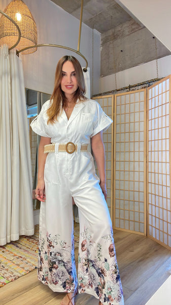 Anitta white ankle length Jumpsuit