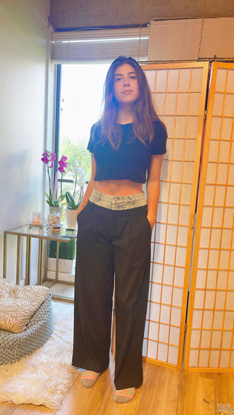 Ariadne Denim waist band pants