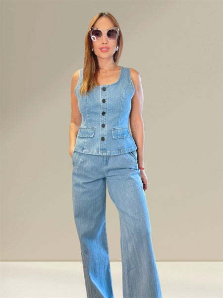 Deluxe structured denim set